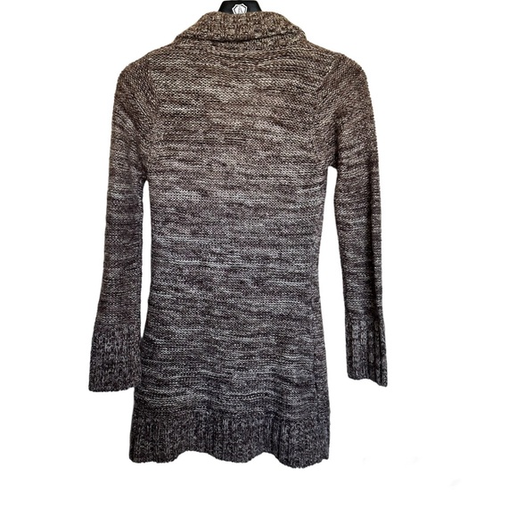 Kiss It Y2k Chunky Cozy  Sweater Cardigan Dark Purple Size Small - Picture 2 of 5